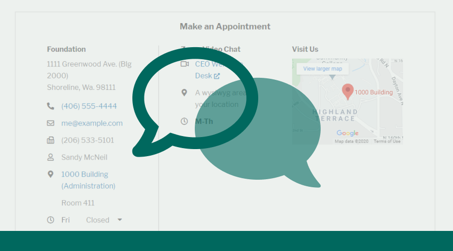 Creating Flexible Contact Snippets in OU Campus