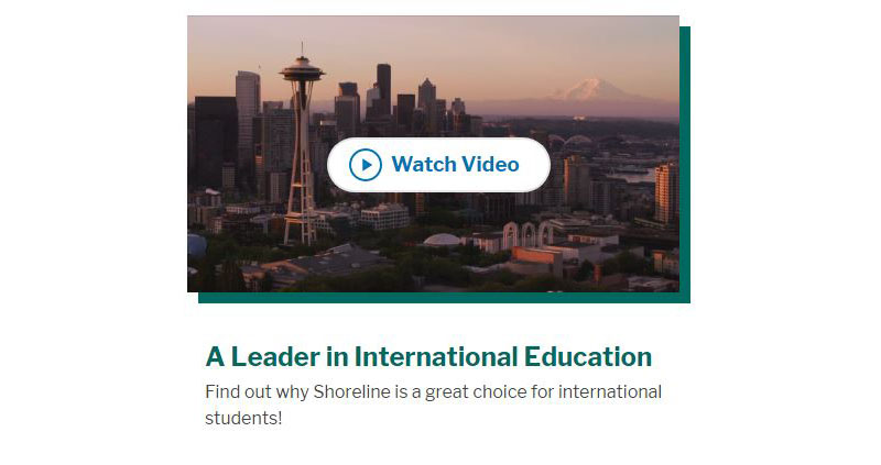 Shoreline Community College addresses issues facing international students in this video